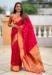 Picture of Good Looking Silk Salmon Saree