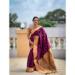 Picture of Lovely Silk Saddle Brown Saree