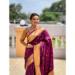 Picture of Lovely Silk Saddle Brown Saree