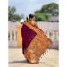 Picture of Lovely Silk Saddle Brown Saree