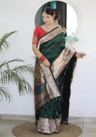 Picture of Gorgeous Silk Sea Green Saree
