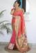 Picture of Delightful Silk Salmon Saree