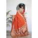 Picture of Magnificent Silk Tomato Saree