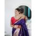 Picture of Resplendent Silk Dark Slate Blue Saree