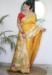 Picture of Lovely Silk Golden Rod Saree