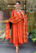 Picture of Pretty Silk Tomato Readymade Salwar Kameez