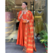 Picture of Pretty Silk Tomato Readymade Salwar Kameez