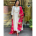 Picture of Grand Silk Off White Readymade Salwar Kameez