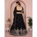 Picture of Ideal Georgette Black Lehenga Choli