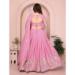Picture of Comely Georgette Pale Violet Red Lehenga Choli