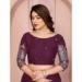Picture of Pleasing Georgette Saddle Brown Lehenga Choli