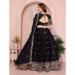 Picture of Magnificent Georgette Black Lehenga Choli