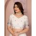 Picture of Bewitching Georgette Linen Lehenga Choli