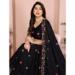 Picture of Nice Georgette Black Lehenga Choli