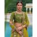 Picture of Lovely Silk Golden Rod Lehenga Choli