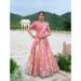 Picture of Beautiful Silk Salmon Lehenga Choli