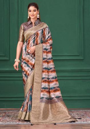 Picture of Bewitching Silk Sienna Saree