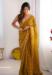 Picture of Pretty Chiffon Dark Khaki Saree