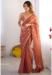Picture of Wonderful Chiffon Indian Red Saree