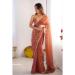 Picture of Wonderful Chiffon Indian Red Saree