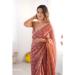 Picture of Wonderful Chiffon Indian Red Saree