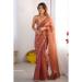 Picture of Wonderful Chiffon Indian Red Saree