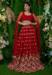 Picture of Delightful Georgette & Net Dark Red Lehenga Choli