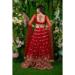 Picture of Delightful Georgette & Net Dark Red Lehenga Choli