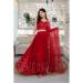 Picture of Grand Georgette & Net Dark Red Lehenga Choli