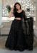 Picture of Well Formed Georgette & Net Black Lehenga Choli