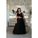 Picture of Well Formed Georgette & Net Black Lehenga Choli