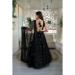 Picture of Well Formed Georgette & Net Black Lehenga Choli