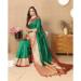 Picture of Superb Silk Forest Green Saree