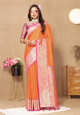 Picture of Radiant Silk Sandy Brown Saree