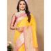 Picture of Bewitching Silk Orange Saree