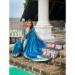 Picture of Shapely Silk Dark Turquoise Saree