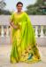 Picture of Well Formed Silk Olive Saree