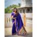Picture of Resplendent Silk Midnight Blue Saree