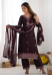 Picture of Chiffon & Silk Black Readymade Salwar Kameez