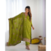 Picture of Chiffon & Silk Olive Drab Readymade Salwar Kameez