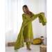 Picture of Chiffon & Silk Olive Drab Readymade Salwar Kameez