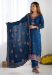 Picture of Chiffon & Silk Midnight Blue Readymade Salwar Kameez
