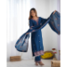 Picture of Chiffon & Silk Midnight Blue Readymade Salwar Kameez