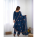 Picture of Chiffon & Silk Midnight Blue Readymade Salwar Kameez