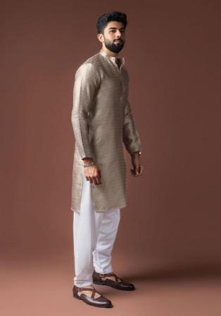Picture of Marvelous Silk Grey Kurtas