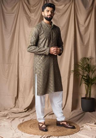 Picture of Resplendent Rayon Dim Gray Kurtas