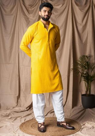 Picture of Magnificent Rayon Orange Kurtas
