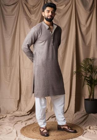 Picture of Beautiful Rayon Dim Gray Kurtas