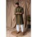 Picture of Splendid Rayon Dark Olive Green Kurtas