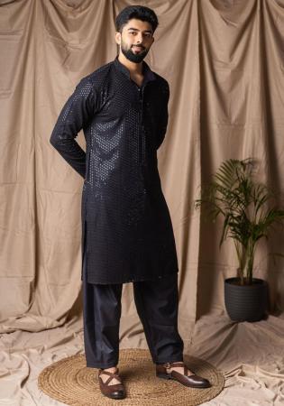 Picture of Amazing Rayon Black Kurtas
